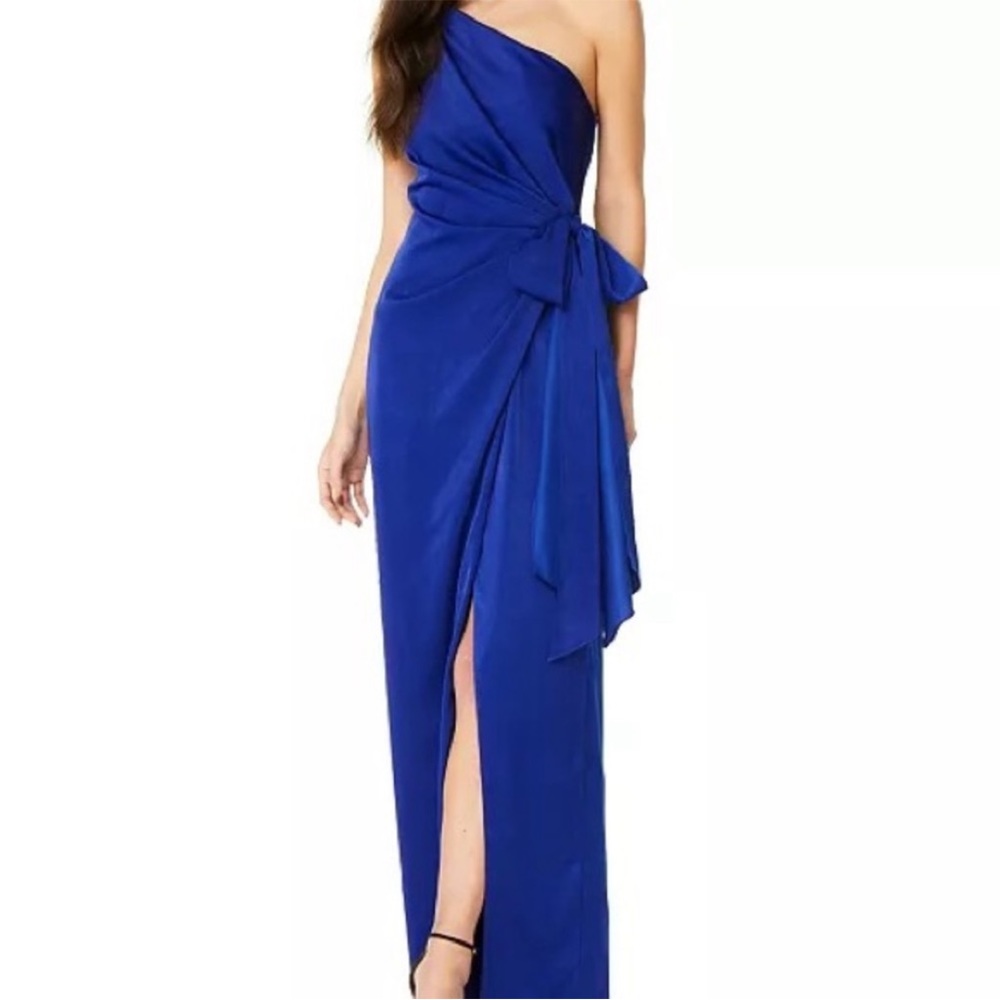 Aidan Mattox One Shoulder Gown